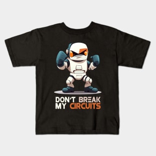 Karate Robot - Don't break my circuits! Kids T-Shirt